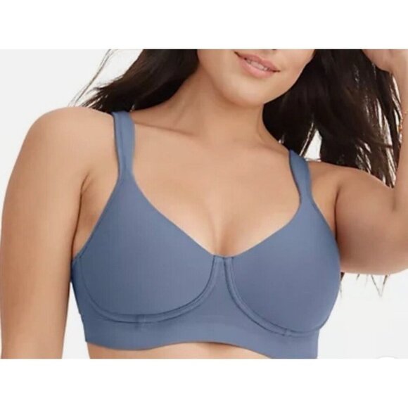 Jockey Cooling Cotton Full Coverage Lined Wirefree Bra- Dusk Blue 36 C A666015 - Picture 1 of 1